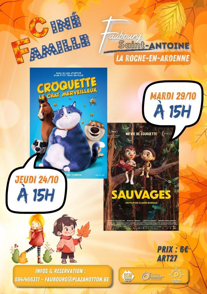 affiche - Ciné-Famille Faubourg Saint-Antoine - automne