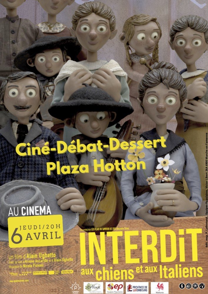 affiche - Ciné-Débat-Dessert Interdit aux Chiens et aux Italiens