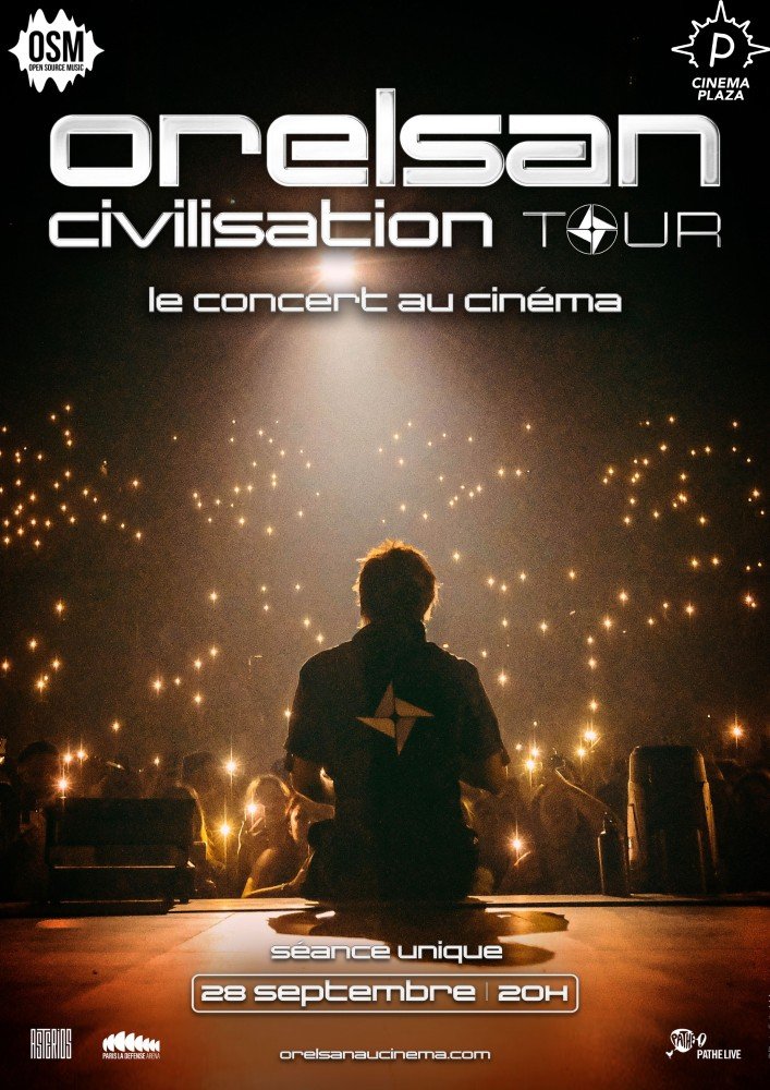 affiche - Orelsan Civilisation Tour - le concert au cinéma