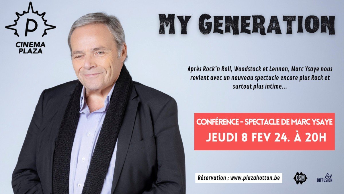 affiche - My Generation - Spectacle Marc Ysaye
