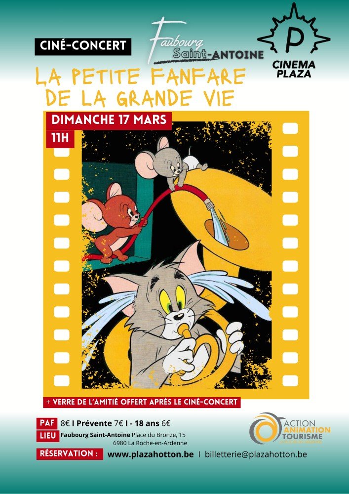 affiche - La Petite Fanfare de la Grande Vie - Ciné-Concert -  Faubourg Saint-Antoine